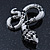 Crystal Snake Brooch In Silver Tone/ 55mm Long - view 11