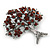 Dark Amber Coloured Crystal 'Tree Of Life' Brooch In Gun Metal Finish - 52mm Length - view 4