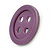 Funky Purple Acrylic 'Button' Brooch - 35mm Diameter - view 3
