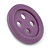 Funky Purple Acrylic 'Button' Brooch - 35mm Diameter - view 4