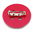 Funky Magenta Acrylic 'Button' Brooch - 35mm Diameter - view 2