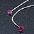Fuchsia, Clear Crystal Butterfly With Dangling Tail Brooch In Silver Tone - 95mm L - view 7