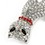 Pave Set Crystal Cat Brooch In Rhodium Plating - 50mm L - view 4