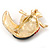 Multicoloured Exotic Bird In Gold Plating - 40mm L - view 4