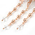 Rose Gold Layered Crystal Flower Brooch with Dangles - 11cm L - view 6
