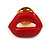 3 Pcs Funky Enamel Glasses, Lips, Pipe Brooch Set for Clothes/ Bags/ Backpacks/ Jackets - 30mm - view 6