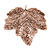 Large Copper Tone Maple Leaf Brooch - 70mm L - view 2