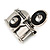 Vintage Inspired Aged Silver Tone Small Camera Brooch - 30mm Across - view 3