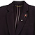 Black Tone Burgundy/ Hematite Crystal Star, Pearl Bead Lapel, Hat, Suit, Tuxedo, Collar, Scarf, Coat Stick Brooch Pin - 65mm L - view 3