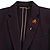 Gold Tone Red/ Black Enamel Ladybird/ Lady Bug Lapel, Hat, Suit, Tuxedo, Collar, Scarf, Coat Stick Brooch Pin - 65mm Long - view 3