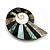 40mm L/Shell Shape Sea Shell Brooch/Grey/Black/White/Abalone Shades/ Handmade/ Slight Variation In Colour/Natural Irregularities - view 5