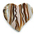 40mm L/Heart Shape Sea Shell Brooch/Cream/Natural Shades/ Handmade/ Slight Variation In Colour/Natural Irregularities - view 2