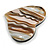 40mm L/Heart Shape Sea Shell Brooch/Cream/Natural Shades/ Handmade/ Slight Variation In Colour/Natural Irregularities - view 6