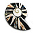 40mm L/Shell Shape Sea Shell Brooch/Caramel/Black/White/Abalone Shades/ Handmade/ Slight Variation In Colour/Natural Irregularities - view 7