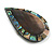 45mm L/Teardrop Shape Sea Shell Brooch/Grey/Abalone Shades/ Handmade/ Slight Variation In Colour/Natural Irregularities - view 4