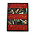 45mm L/Rectangular Shape Sea Shell Brooch/Black/Red Shades/ Handmade/ Slight Variation In Colour/Natural Irregularities - view 5