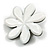 40mm L/Flower Sea Shell Brooch/ White Shades/ Handmade/ Slight Variation In Colour/Natural Irregularities - view 2