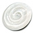 40mm L/Round Spiral Sea Shell Brooch/Off White Shades/ Handmade/ Slight Variation In Colour/Natural Irregularities - view 4