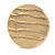 50mm Crystal Round Textured Magnetic Scarves/ Shawls/ Ponchos Brooch In Gold Tone - view 2