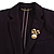 Matte Gold Tone Finish Bow with A Pearl Dangle Brooch - 55mm Long - view 3