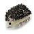 Adorable Hedgehog Brooch in Silver Tone - 40mm Across - view 6