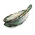 Mother Of Pearl Abalone Feather Brooch - 55mm Long - view 5