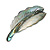 Mother Of Pearl Abalone Feather Brooch - 55mm Long - view 2