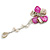 50mm D/Pink/Cream Shell and Freshwater Pearls Chain with Charms Asymmetric Flower Brooch/Slight Variation In Colour/Size/Shape/Natural Irregularities - view 7