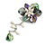 55mm D/Multicoloured Shell and Freshwater Pearls Chain with Charms Asymmetric Flower Brooch/Slight Variation In Colour/Size/Shape/Natural Irregulariti - view 5