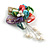 50mm D/Shell with Freshwater Pearl Bead Tassel Asymmetric Flower Brooch/Multicoloured/Slight Variation In Colour/Size/Shape/Natural Irregularities - view 4