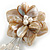 50mm D/Natural Shell with Freshwater Pearl Bead Tassel Asymmetric Flower Brooch/Slight Variation In Colour/Size/Shape/Natural Irregularities - view 4