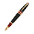 60mm L/ Black/ Dark Red Enamel Pen Brooch in Gold Tone/For Women/ Men/ Teachers/ Students/ Gifts