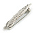 Vintage Inspired Pike Fish Brooch in Aged Silver Tone - 55mm Long - view 4