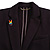LGBTQ Gay Pride Multicoloured Enamel Pin Brooch in Black Tone - 33mm Tall - view 3