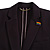 LGBTQ Gay Pride Multicoloured Enamel Flag Pin Brooch in Black Tone - 25mm Across - view 3
