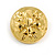 Buttons and Bee Brooch Set in Gold Tone Metal - view 8