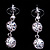 Icy Clear Small Drop Earrings