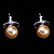 Coconut Faux-Pearl Stud Earrings