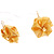 Gold Jumbo Mesh Rose Earrings - view 4
