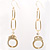 Gold Handcuff Earrings - view 2