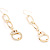 Gold Handcuff Earrings - view 4