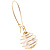 Gold Ball Costume Imitation Pearl Earrings - view 2