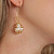 Gold Ball Costume Imitation Pearl Earrings - view 7