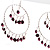 Jumbo Silver Twisted Lilac Costume Hoop Earrings - view 3