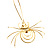 Gold Spider Earrings - view 3