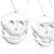 Jumbo Silver Skull Earrings - view 5