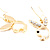 Gold-Tone Crystal Bunny Earrings - view 6
