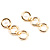 Gold Triple Circle Dangle Fashion Earrings
