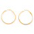 Gold Matt Big Hoop Earrings - view 4