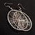 Oversized Silver-Tone Wired Loop Earrings - view 11